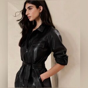 Banana Republic Leather Jumpsuit